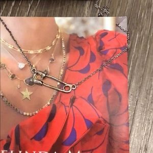 Melinda Maria Safety Pin Necklace